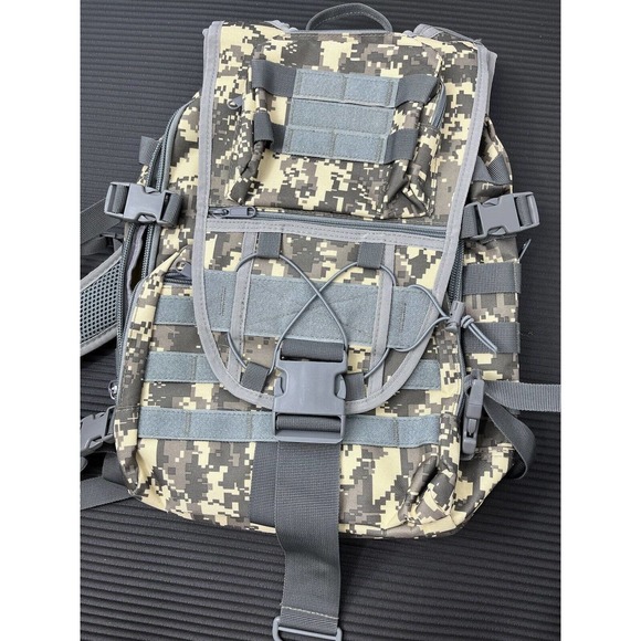 Outdoor Military Tactical Camouflage Khaki Backpack 30-40L